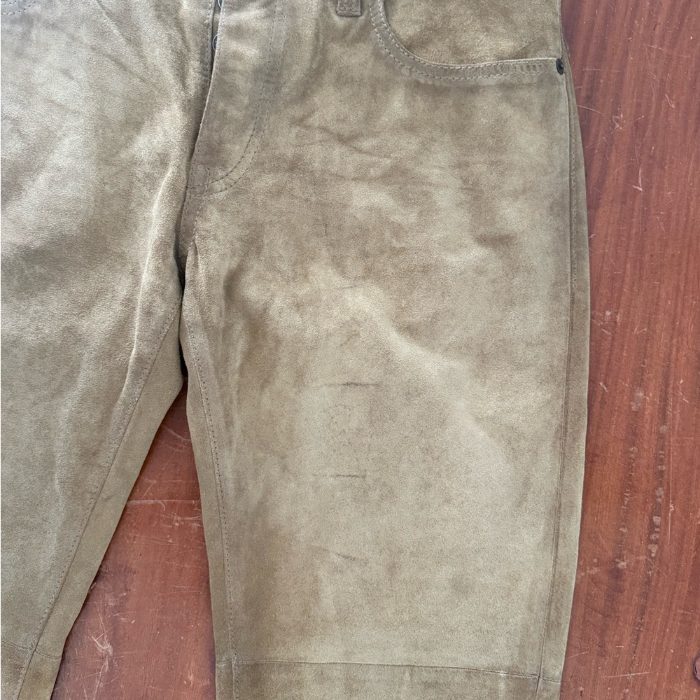 Ralph Lauren Rough Suede Pants - 29 - Picture 5 of 8